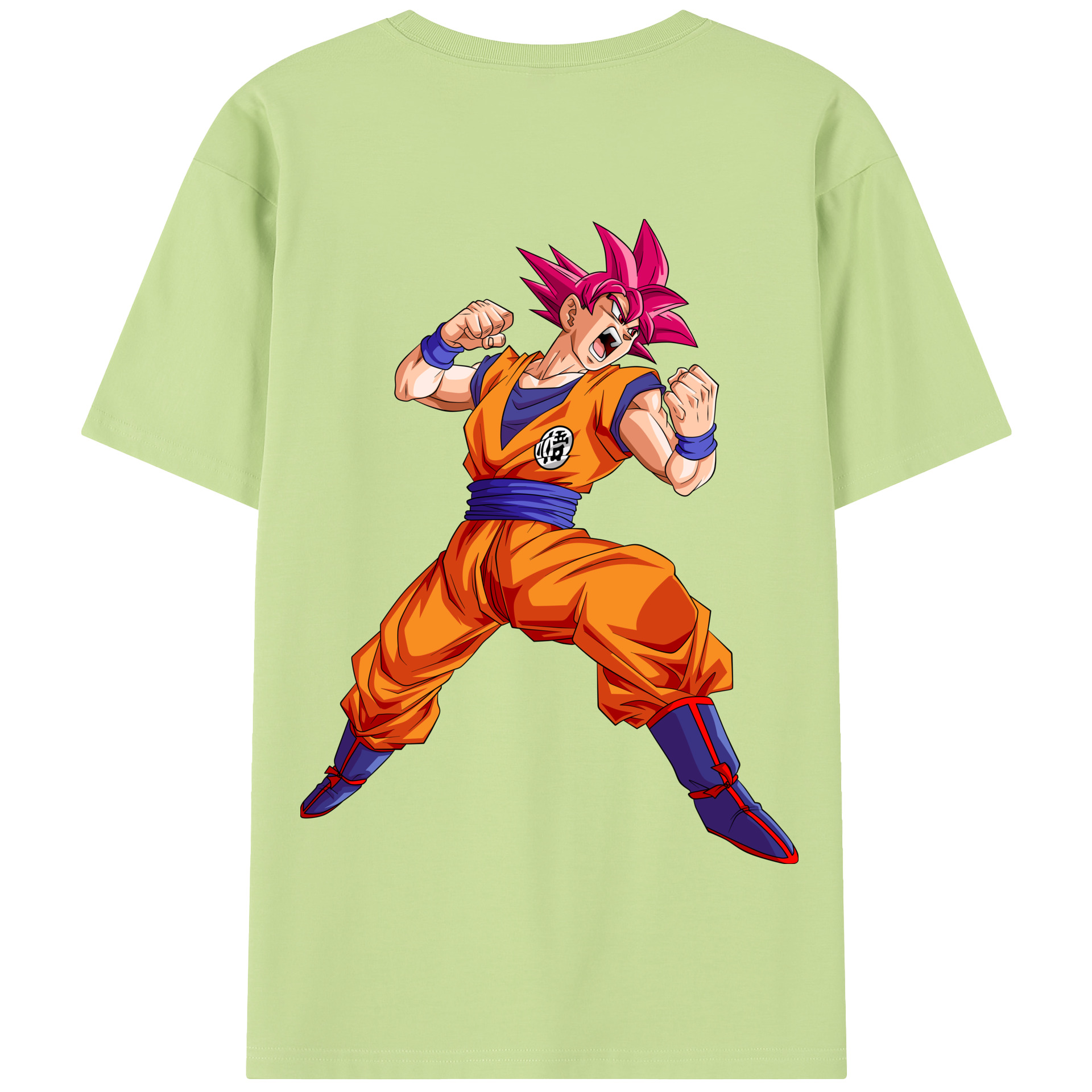 （画像用） ドラゴンボール 孫悟空（そん ごくう）Son Goku カカロット DRAGON BALL Kakarotto 綿100％半袖Tシャツ（背面プリント）